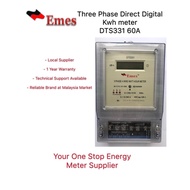 (Ready Stock) EMES DTS331 10(60)A Three Phase Digital Energy Kwh Meter