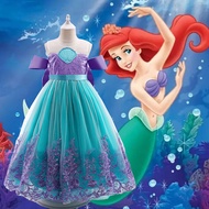 Ariel Princess Floral Lace Girls Dress