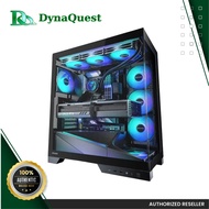 Okinos Aqua 9 Panoramic Mid-Tower ATX TG Gaming PC Case w/ 5x120MM ARGB Fans