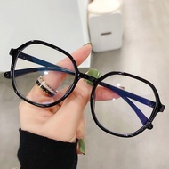 JN IMPRESSION New Anti-blue Polygon Fashion Reading Glasses TR Lightweight Plus Size Glasses +1.0+1.