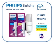 Philips PLC 2P Bulb LED 7.5W Cool Daylight 6500k or Warm White 3000k