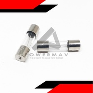 2pcs glass fuse 8 amps 220v 230v 250v 5*20 5*20mm 8000ma 8a AVR f8a Fast Fuse Glass cctv motorcycle