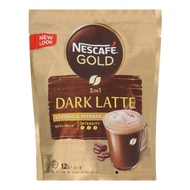 Nescafe Gold 3 in 1 Dark Latte 12 Sachet Coffee