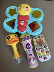 VTech 嬰兒玩具套裝 (電話、咪高峰、車仔)