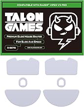 TALONGAMES Premium Glide Mouse Skates Mouse Feet for Viper V3 Pro 2sets Heavy Duty Ultra Low Frictio
