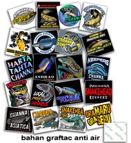 sticker channa isi 20 stiker chana stiker ikan gabus sticker snakehead predator fish aurati stewarti
