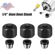 PICESTADIO Collet Chuck, Carbon Steel 6mm 6.35mm 8mm Router Collet Chuck Adapter,  With Nut Electric