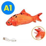 [HATELI] Đồ Chơi Cho Mèo Cá Di Chuyển Chạy Điện Đồ Chơi Cho Mèo Mèo Cá Bông Tương Tác Thực Tế Đồ Chơ