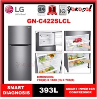 LG GN-C422SLCL Nett 393L Top Freezer with Multi Air Flow &amp; Smart Inverter Compressor, Dark Graphite Steel