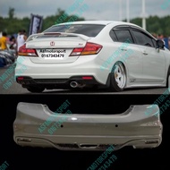 HONDA CIVIC FB6 SI REAR BUMPER CUSTOM with Diffuser
