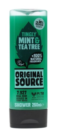 Original Source  Mint & Tea Tree  Shower Gel 250ml ,Original Source 薄荷和茶樹沐浴露250ml (新舊包裝隨機發售)