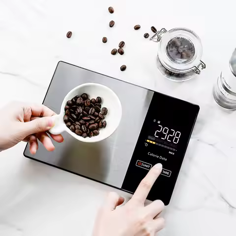 Digital Kitchen Scale 5kg Smart Food Scale Calories Calculator Nutrition Stainless Steel Kitchen Sca