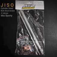 Jiso Cylinder Head Bolt Stud Screw Mio Sporty 4 Valves 4v