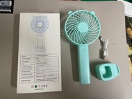 全新未使用 手持小風扇 18650電池可拆卸 長續航 隨身風扇 三檔可調 1200mAH 小風扇 充電風扇 USB風扇