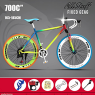 จักรยาน จักรยานฟิกเกียร์ ลายMX จักรยานเสือภูเขา มีเกียร์ 24 Speed จักรยานฟิกเกียร์ เสือหมอบ ขนาดเฟรม