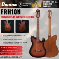 Ibanez FRH10N Thinline Nylon Acoustic-Electric Guitar, Brown Sunburst ( FRH10N-BSF / FRH-10N / FRH10