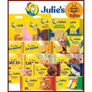 Julie's Sandwich Waffles Crackers Oat 25 Biscuit Series - Butter Crackers / Peanut Butter / Cheese /
