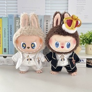 Vinyl Doll Clothes "Chess King" 37cm Labubu Compatible Plush Toy Replacement Outfit [Doll Not Includ