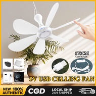 6 Blade 5V USB Kipas Syiling Ceiling Fan Mini Fans Mini Fans Air Conditioner Cooler Fans