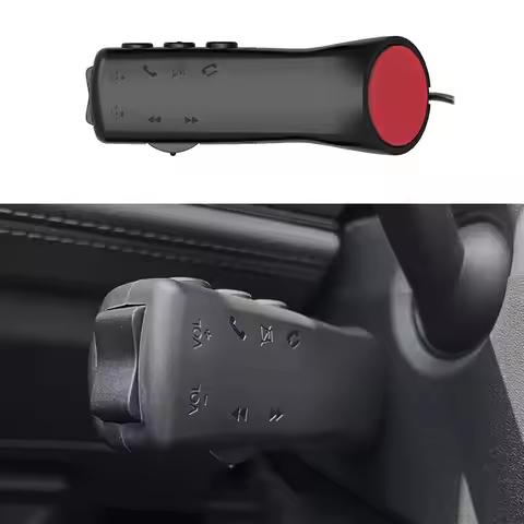 AD Car Steering Wheel Control Button 7 Key for Car Radio DVD GPS Multimedia Navigation Head Unit Rem