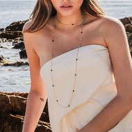 APM Monaco Roman Style New Style Simple Colorful Bluestone All-Match Winding Necklace for Girlfriend