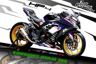 สติ๊กเกอร์แต่งลาย รถ KAWASAKI NINJA 300/250 ลาย HP4