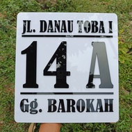 3D Embossed Acrylic House Number Plate | Acrylic House Number | NO ACRYLIC HOUSE