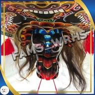 Barongan Telon Vip Size 22 Full Wood Barongan Caplokan Kayu Red Fire Qi09