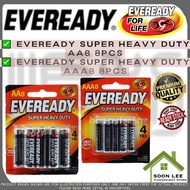 Eveready Super Heavy Duty Battery Bateri AA AA8 / AAA AAA8 ( 8pcs / pkt)