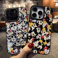 Casing iphone 11/12/13/14/15/16 Pro max Mickey Cartoon Mirror Case For iPhone 11,12,13,14,15,11PM,12