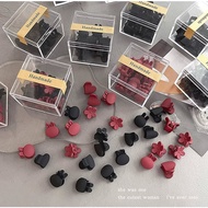 Straw Style Mini Small Adorable Fringe Hair Clip Mini Korean Style Small Grab Clip Side Fringe Hair 