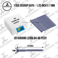 INDOKERAN - Wood Screws 1 Box - 1.25 Inch x 7 mm