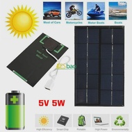 USB Solar Panel Outdoor 5W 5V Portable Solar Charger Pane Climbing Fast Charger Polysilicon Travel D