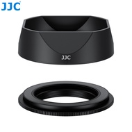 JJC Lens Hood Shade With Adapter Ring for Fuji Fujifilm XF 23mm F2.8 R WR XF 27mm F2.8 R WR and XF 2