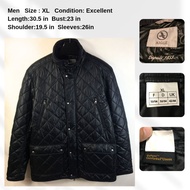 AIGLE France Men’s Quilted Jacket XL - DuPont ComforMax Insulation Black