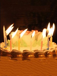 吹不熄的戲謔蠟燭,生日蛋糕裝飾玩笑蠟燭,愚人節惡作劇,魔術道具