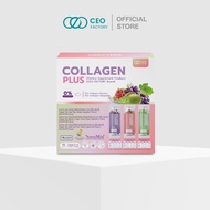 Collagen Plus คอลลาเจน 3 รสชาติ  (CEO Factory Brand) Zinc Amino Acid  Chelate  Biotin  Nutrimin-C