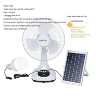 NSS Solar Electric Fan 14" Rechargeable Solar Fan 12"Solar Fan Electric Fan Promo Sale With Solar Pa