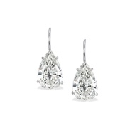 Platinum and 5.02cts Diamond Drop Earrings