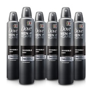 6 Cans of Dove Men+Care Invisible Dry 150ml Anti-Perspirant Anti-Transpirant Spray 6 Cans of Dove Me