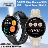 2026 Couple Style Ultra Thin 1.32" AMOLED HD Screen Smart Watch 100+ Sports Mode 24hrs Health Monito