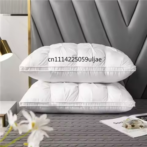 Comfortable Pillows for Sleeping 5-star Hotel Pillow Three-dimensional Soft Bilateral Washed Solid C