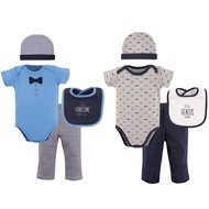 Hudson Baby Grow with Me Clothing Gift Set in Gift Box for Boy 8 Piece Set (0-6 months)