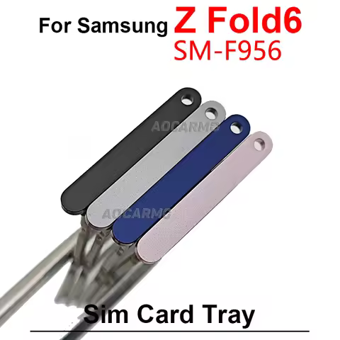 Dual Sim Tray Single Sim Card Holder Slot Repair Part For Samsung Galaxy Z Fold 6 Fold6 SM- F956