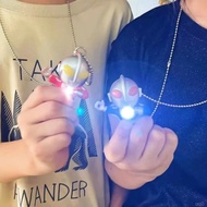 I loveyou cartoon Ultraman necklace creative glowing sound toy couple boy student gift
