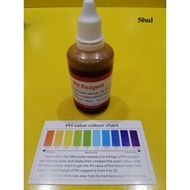 PH test solution, PH test, PH measurement, PH test 50ml (comparison color chart included)