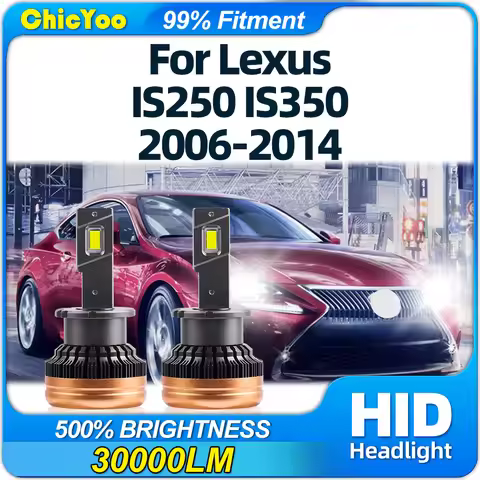 30000LM LED Headlights HID Bulbs 120W Xenon Car Headlamps 12V Auto Lights For Lexus IS250 IS350 2006