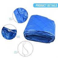 Trampoline Cover 305/366cm Foldable Protective Film Weather Protection Tarpaulin