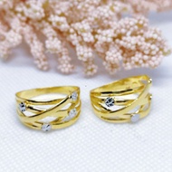 Cross Ring design 1 Gold 916