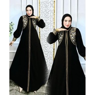 ABAYA KHADIJAH BY ZHAFIRA BLACK EMBROIDERED ABAYA GAMIS/ ABAYA ABAYA DUBAI ABAYA DUBAI EXCLUSIVE ABA